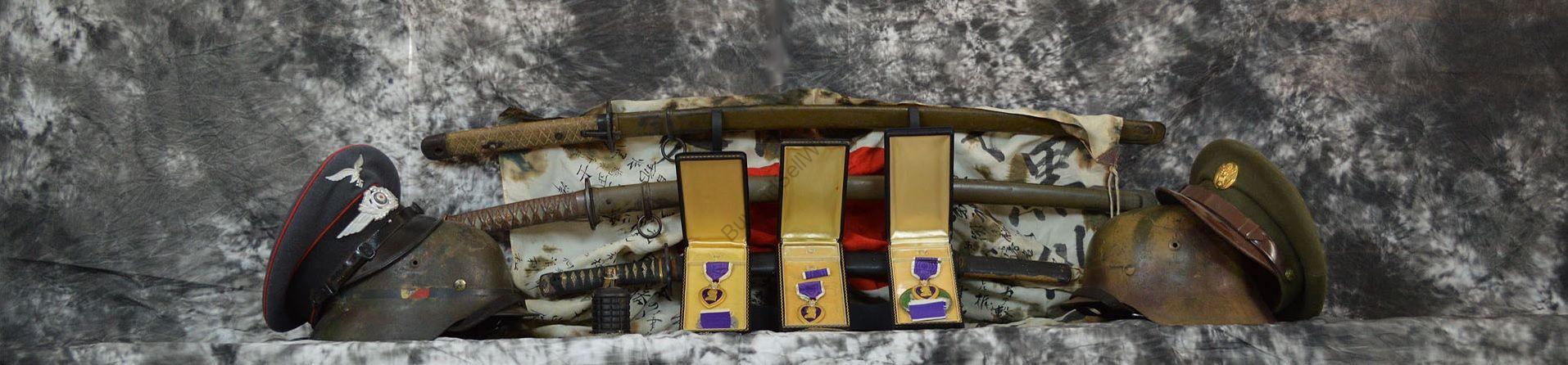 WW2 German Heer militaria flat lay