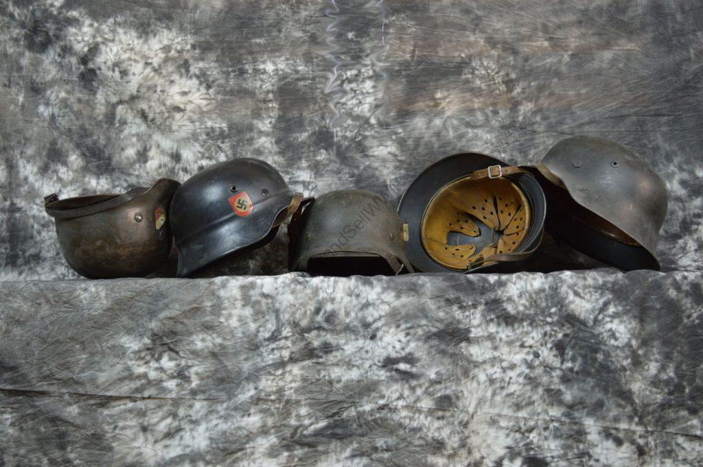 World War 2 helmet collection